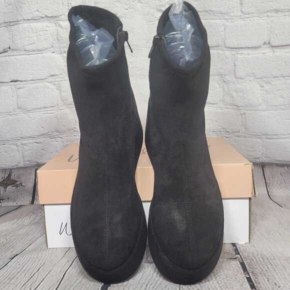 Wild Pair Women's Earlee Platform Faux Suede Zip-up Boots - Picture 2 of 8